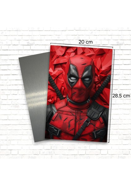3D Görünümlü Metal Tablo Deadpool Posteri, Film, Poster, Tablo, Tuval, Ev Dekorasyon, Dekorasyon modelleri
