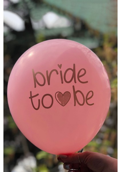 Atölye Mi Bride To Be Baskılı Balonlar Bride Parti Balonları 10'lu Paket