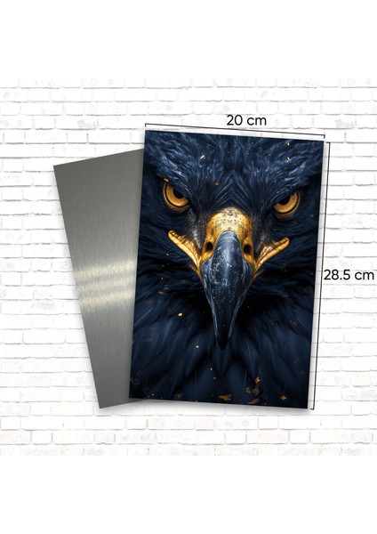 3D Görünümlü Metal Tablo Siyah Kartal, Beşiktaş, Poster, Tablo, Tuval, Ev Dekorasyon, Dekorasyon modelleri