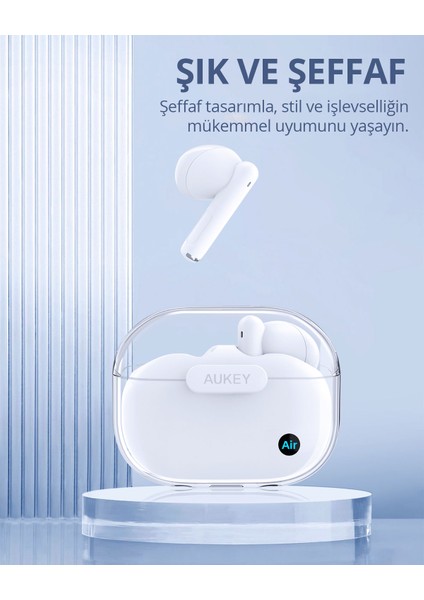 EP-M2-WH 13mm Sürücülü Bluetooth 5.3 IPX4 Kablosuz Kulaklık