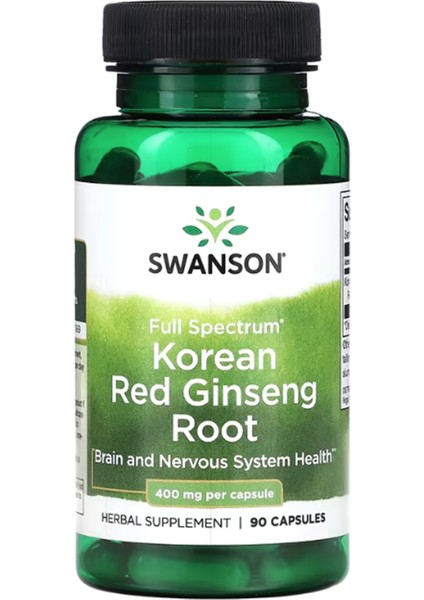 Korean Red Ginseng Root- 400 mg 90 Capsul