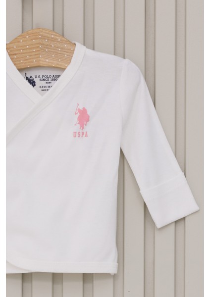 U.S. Polo Assn. Kız Bebek 5lı Zıbın Seti