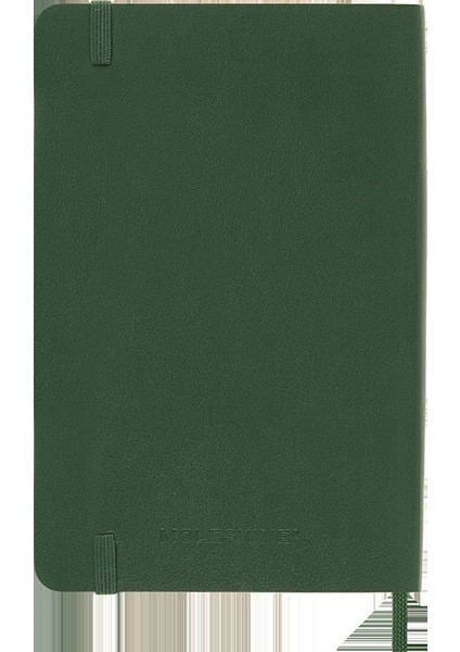 Yumuşak Kapak Çizgili Defter Cep Boy 9X14 cm 192 Sayfa Mersin Yeşili
