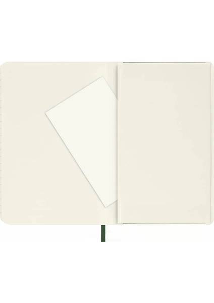 Yumuşak Kapak Çizgili Defter Cep Boy 9X14 cm 192 Sayfa Mersin Yeşili