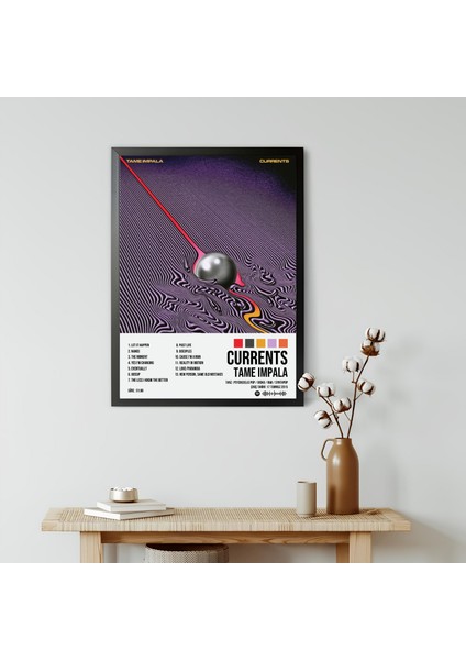 Tame Impala - Currents Albüm / Tasarımlı Poster Tablo