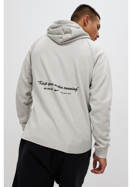 Therma Fit Fleece Polar Top Içi Polarlı Erkek Sweatshirt Krem Beyaz modelleri