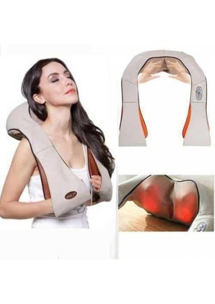 Ovmalı Isıtmalı Masaj Aleti - Boyun Sırt Omuz Bel Ayak ve Kol