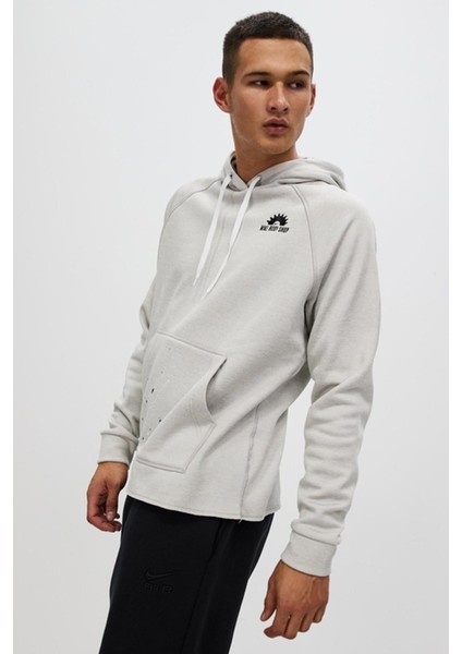 Therma Fit Fleece Polar Top Içi Polarlı Erkek Sweatshirt Krem Beyaz fırsatları