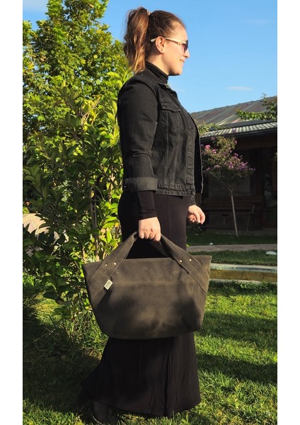 Süet Business El ve Omuz Çantası
