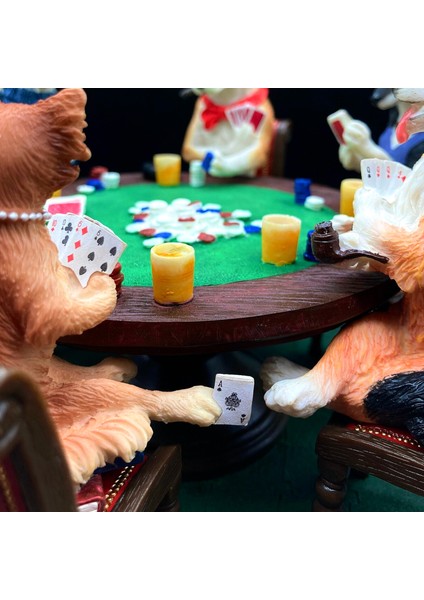 Dekoratif Poker Oynayan Köpekler Biblosu fırsatları