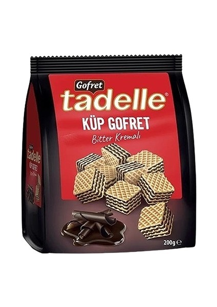 Bitter Kremalı Küp Gofret 200 gr x 6 Adet