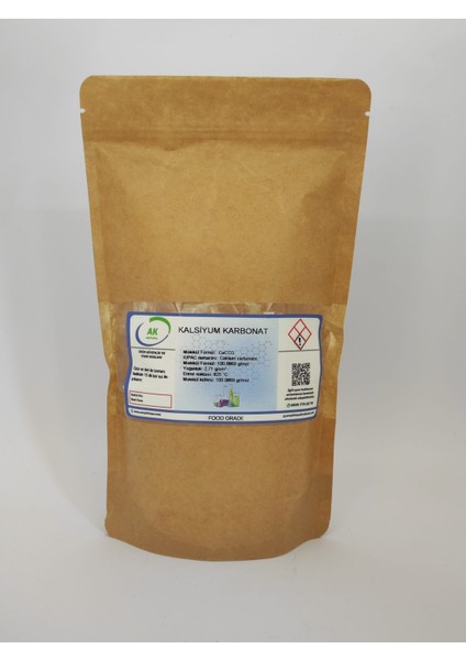 KALSİYUM KARBONAT (FOOD GRADE) 1000 G