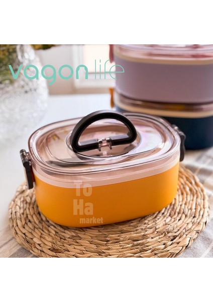 Paslanmaz Çelik 1000 ml Yemek Kabı VGN-540