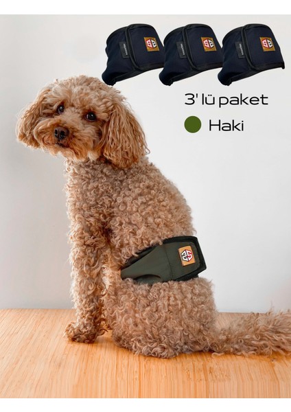 Erkek Köpek Çiş Bezleri - 3'lü Avantajlı Paket | Sızdırmaz ve Yıkanabilir Erkek Köpek Külotu | Yavru ve Idrar Kaçıran Köpekler Için Ideal