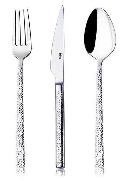 Kristal 18 Parça Kaşık Çatal Bıçak Takımı