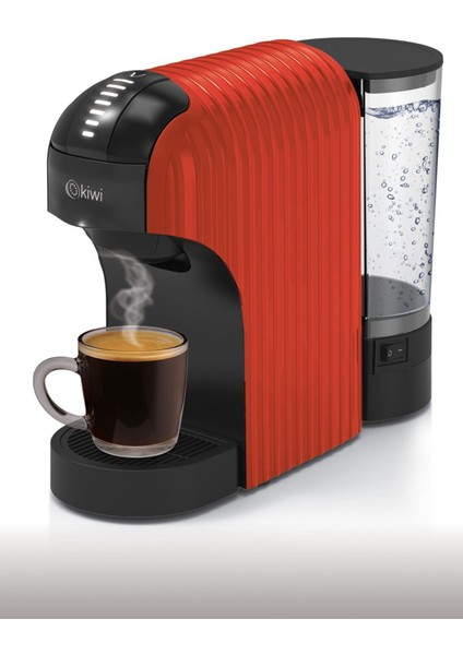 KCM-7597 Kapsül Kahve Makinesi Kırmızı Nespresso/ Dolce Gusto/ Toz Kahve ile Uyumlu