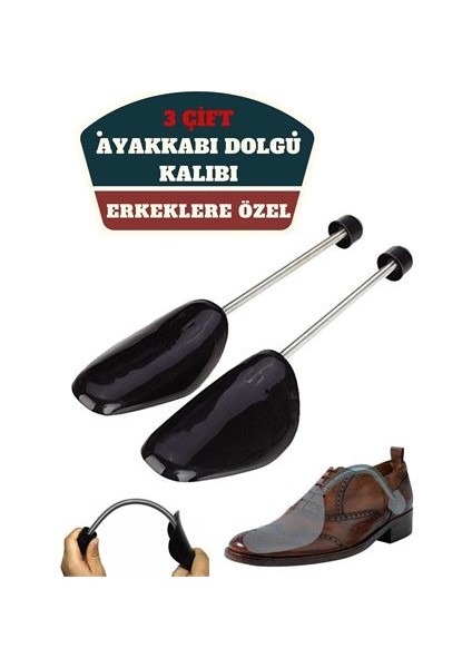 İsmiyle Al Turk Erkek 39 46 Ayakkabı Dolgu Kalıbı 3 Çift - ISL7053-1090