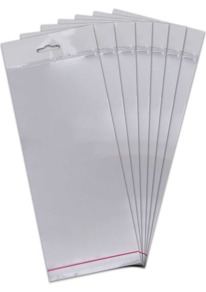 12*35 Sedefli Askılı (Askı Kısmı Beyaz) Bantlı OPP (Parlak-Şeffaf) Jelatin 100 Adet fiyatları
