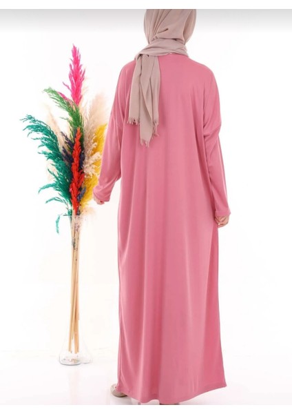 Boydan Geçirmeli Başörtüsüz Namaz Elbisesi Namazlık modelleri