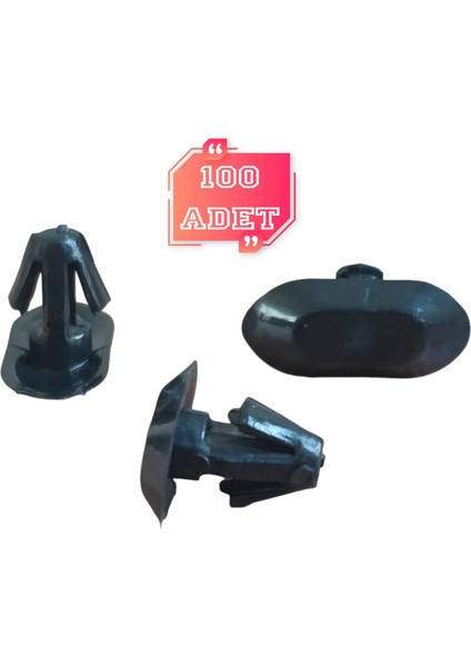Oto Klips Toz Fitili Renault Kango Peugeot Citroen Ford 100 Adet