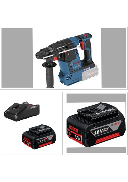 Gbh 18V-26 Kırıcı Delici (Karton Kutu) 1 Ad 4.0 Ah + 1 Ad 3.0 Ah Akü