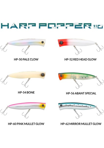 Harp Popper 110 Hp 28GR Su Üstü Maket Balık