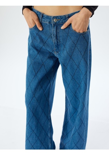 Kadın Jean Pantolon 5WAL40155MD Orta Indigo modelleri