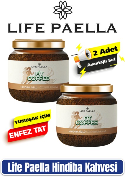 2 Adet Hindiba Kahvesi Detox Kahve 2x 150 gr