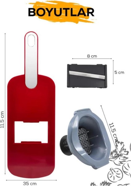 HOME 5 Başlıklı Meyve Sebze Dilimleyici Mutfak Için Çok Işlevli Rende fiyatları