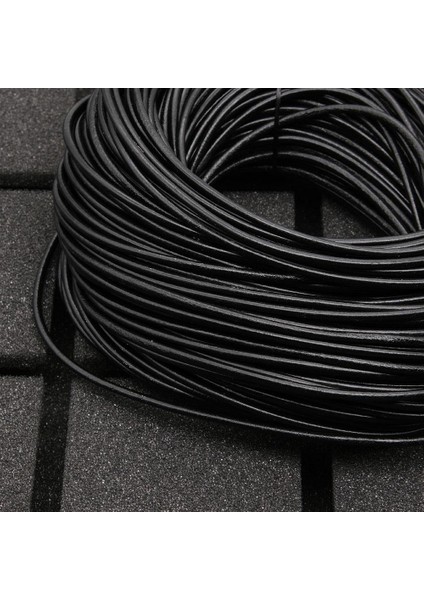 Deri Ip Siyah 3 mm 5 Metre fiyatları