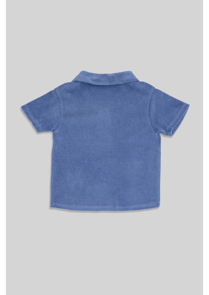 Renato Koloni Mavi Havlu Erkek Çocuk Tshirt