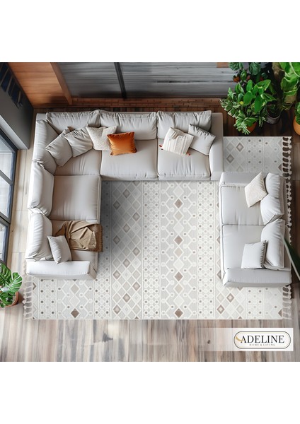 Adeline Home Portre 1541 Iskandinav Modern Toz Vermeyen Salon Mutfak Balkon Halısı