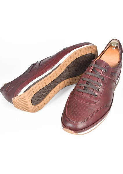 Nokta Desenli Ortopedik Poli Taban Deri Ayakkabı Sneaker 2509962