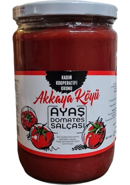 Ayaş Akkaya Köyü Kooperatifi Domates Salçası 680 Gr.