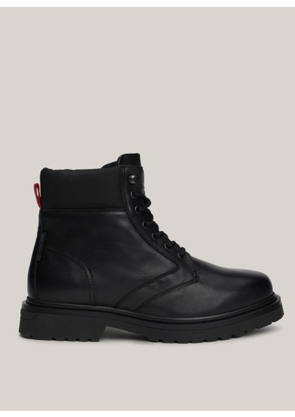 Deri Siyah Erkek Bot Tjm Lace Up Boot