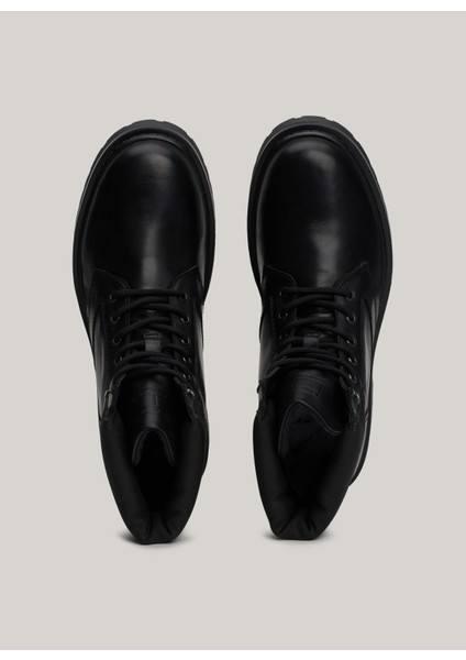 Deri Siyah Erkek Bot Tjm Lace Up Boot
