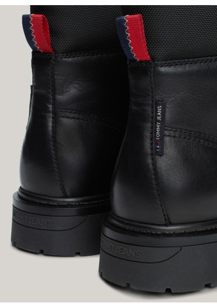 Deri Siyah Erkek Bot Tjm Lace Up Boot