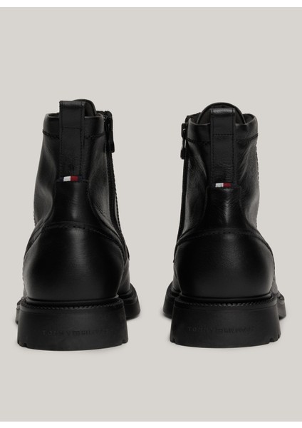 Deri Siyah Erkek Bot Hılfıger Comfort Lwt Lth Boot indirimleri