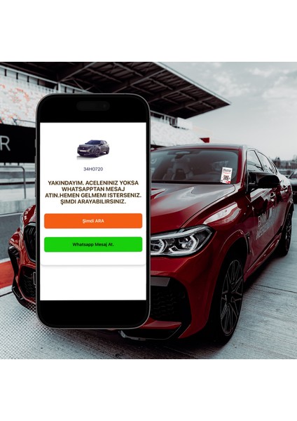 Araç Kartı - Akıllı Araç Etiketi -Qr Kod ve Nfc Özellikli - Araç Sahibini Arama Kartı -Tüm Telefonlar ile Uyumlu fiyatları