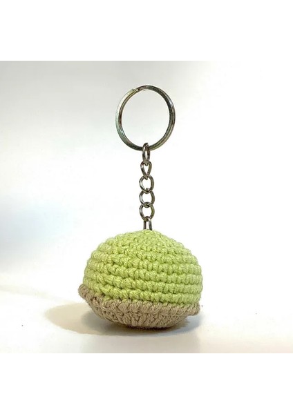 El Yapımı Amigurumi Sevimli Puf Anahtarlık - Açık Yeşil fiyatları