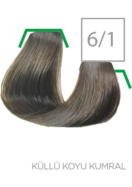 60 Ml Tüp Boya Birbirinden Harika 60 Renk Varyasyonu 6/1 Küllü Koyu Kumral