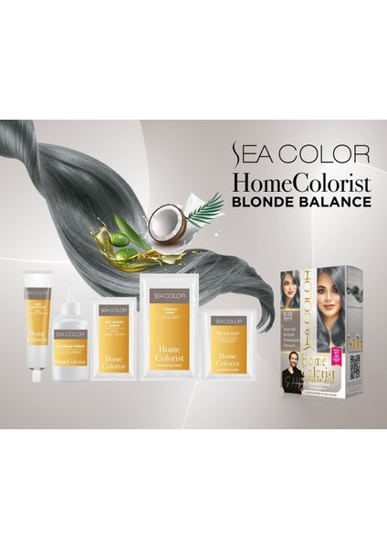 Home Colorıst (Evdeki Profesyonel Renk Uzmanınız) 2x50 Ml 30 Ml Asistan Tüp Saç Boyası İnci Kumral 8.1