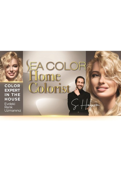 Home Colorıst (Evdeki Profesyonel Renk Uzmanınız) 2x50 Ml + 30 Ml Asistan Tüp Saç Boyası Işıltılı Sarı 10.0