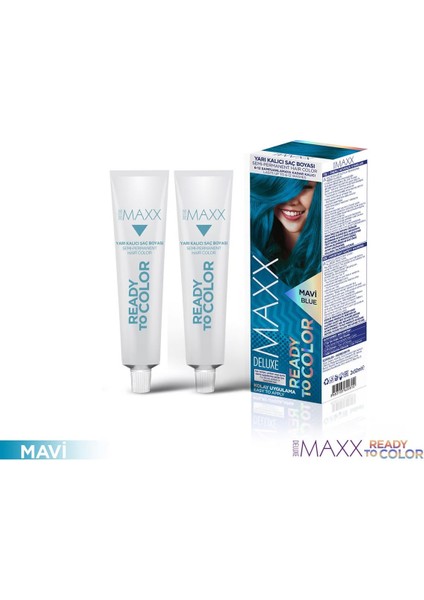 Semı Permanent Haır Dye (Yarı Kalıcı Saç Boyası Harika 5 Renk) 2x50 Ml Mavi (Blue) modelleri