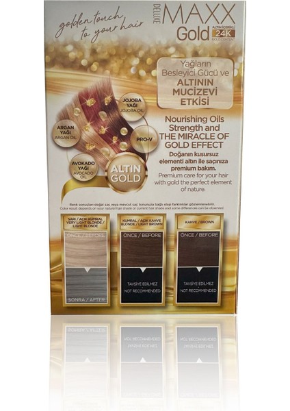 Golden Serıes 24k Altın Içerikli Tüp Boya Ve Saç Bakım Serumlu (2x50 Ml) Füme Gri 0.01