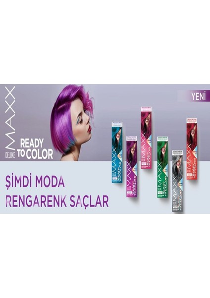 Semı Permanent Haır Dye (Yarı Kalıcı Saç Boyası Harika 5 Renk) 2x50 Ml Kırmızı (Red) indirimleri