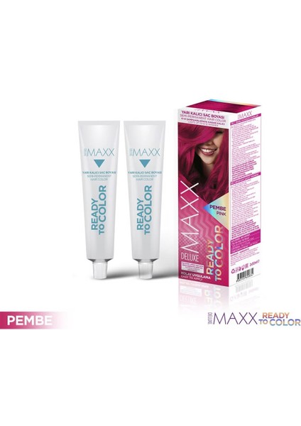 Semı Permanent Haır Dye (Yarı Kalıcı Saç Boyası Harika 5 Renk) 2x50 Ml Pembe (Pınk)