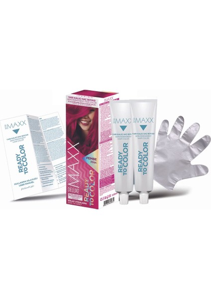 Semı Permanent Haır Dye (Yarı Kalıcı Saç Boyası Harika 5 Renk) 2x50 Ml Pembe (Pınk)
