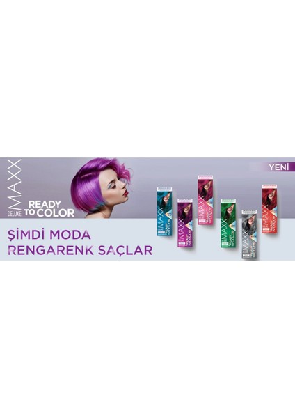 Semı Permanent Haır Dye (Yarı Kalıcı Saç Boyası Harika 5 Renk) 2x50 Ml Pembe (Pınk)