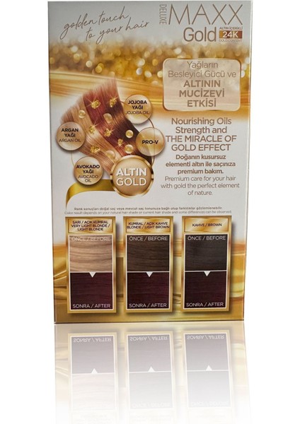 Golden Serıes 24k Altın Içerikli Tüp Boya Ve Saç Bakım Serumlu (2x50 Ml) Kızıl Kestane 4.6